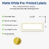 Avery Labels, 1" x 2-5/8", Matte White, Gold Border w/ Gold Dots, 160ct - 2 of 4
