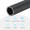 Unique Bargains Water Plumb DIY Crafts High Impact Rigid Round Pipes 8" Length ID 0.76" OD 0.98" Dark Grey - 3 of 4