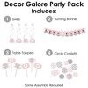 Big Dot of Happiness Pink Winter Wonderland Holiday Snowflake Birthday Party and Baby Shower Supplies Decoration Kit Decor Galore Party Pack 51 Pc - 2 of 4