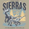 Girls Jurassic Park: Dominion Velocicraptor Sierra Landscape Graphic Graphic Cropped T-Shirt - 2 of 3