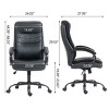 Comfortable High Back Executive Office Chair, Modern 360° Swivel Task Chair for Work or Study – The Pop Home - 4 of 4