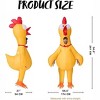 Joyfy Adults Halloween Inflatable Yellow Costumes Suit, Rubber Chicken Blow-up Full Body Costumes with Squeakers for Cosplay Party (65-71inches） - 3 of 4