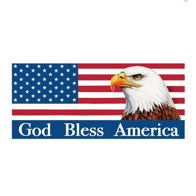 Collections Etc God Bless America Patriotic American Flag Garage Door Banner