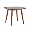 NicBex Modern Rectangle Dining Table,Kitchen Table with MDF Tabletop and Wood Legs for 2/4 Seaters,Walnut/Black Walnut/Brown - 4 of 4