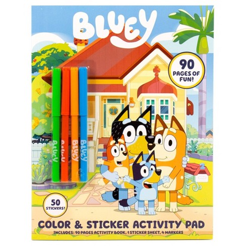 Crayola 87ct Bluey Color & Sticker Activity Set With Pipsqueak