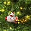 Christmas Glass Red Santa on Spaceship Ornament - Wondershop™ - 2 of 3