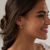 Gold Huggie Earrings for Women-14k Real Gold Plated Hoop Earrings Hypoallergenic Lightweight Hoops Gifts - 3 of 4