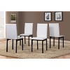 NicBex Set of 4 Dining Chairs with Faux Leather Seat and Metal Frame,Armless Chairs for Kitchen,Living Room - 2 of 4