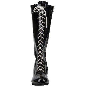 HalloweenCostumes.com Black Wrestling Boots for Men - 1 of 2