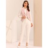 INSPIRE CHIC Women's Lapel Collar Dressy Versatile Racerback Waistcoat Suit Vest - 2 of 4