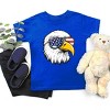 The Juniper Shop Patriotic Eagle Sunglasses Toddler Short Sleeve Tee - 4T - Royal - 3 of 4