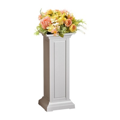 Lirago,13.98"D*13.98"W*36.02"H,Tall & Slim Square Pillar Plant Stand-Space-Saving Design for Entryways, Windows & Patios