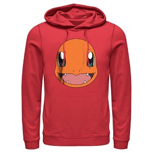 Men's Pokemon Charmander Smile Pull Over Hoodie - 1 of 4