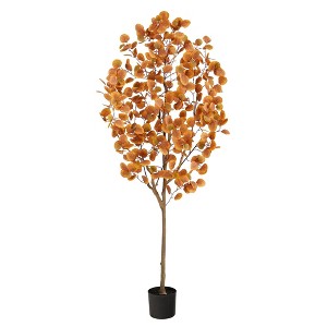 Nearly Natural 6’ Autumn Eucalyptus Artificial Tree - 1 of 1