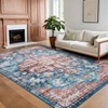 Washable Medallion Area Rugs Ultra-Soft Vintage Printed Floor Mats - 4 of 4