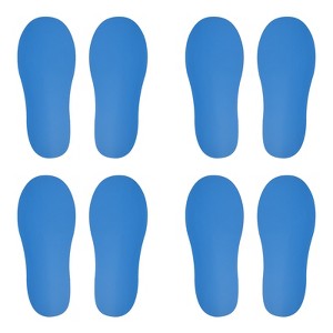 Unique Bargains Home Classroom Floors Stairs Decal Footprint Sticker 4 Pairs - 1 of 4