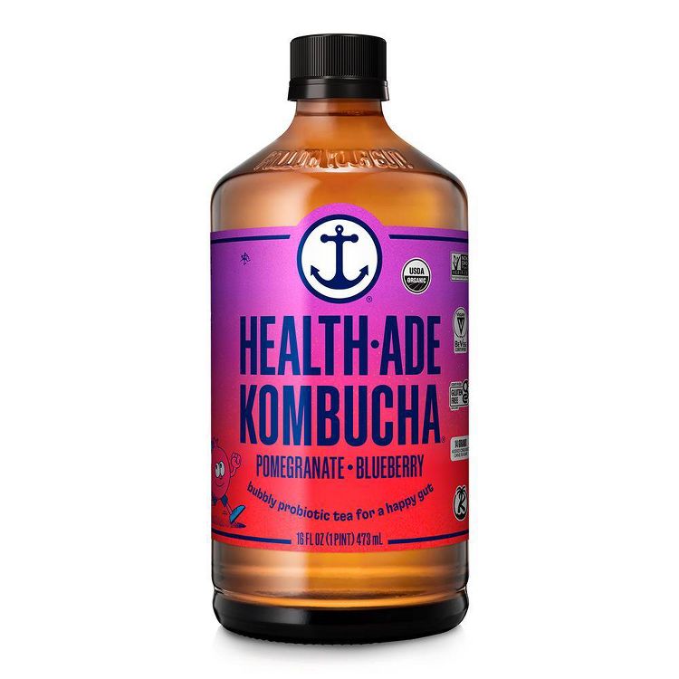Health-Ade Organic Vegan Pomegranate Kombucha - 16 fl oz, 1 of 9
