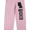 Wicked Part 1 Glinda Silhouette Women’s Cradle Pink Sleep Pajama Pants - 2 of 4