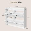 Large Shoe Storage Cabinet with 4 Flip Drawers, Freestanding Narrow Shoe Organizer with Hooks and Storage - 3 of 4