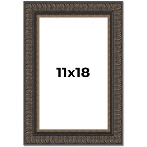 PosterPalooza | Museum Brown Picture Frame - UV Acrylic, Foam Board Backing, Hanging Hardware - 1 of 4