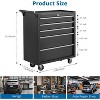 5-Drawer Tool Chest With Wheels,Rolling Tool Cart With Caster Wheels,Sliding Drawers and Protective Liner,Lockable Storage Cabinet for Garage - 2 of 4