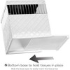 Creative Scents Quilted Mirror White Square Tissue Box - 3 of 4