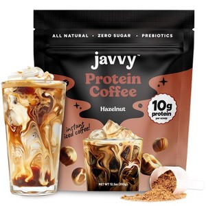 Javvy Protein Coffee - Premium Whey Protein & Instant Iced Coffee - 100% Arabica Coffee - Zero Artificial Flavors & Sweeteners, 20 Servings - 1 of 4