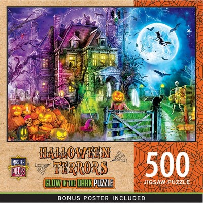 MasterPieces - Holiday Glow - Halloween Terrors 500 Piece Puzzle