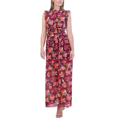 chinese dress ladies Vince Camuto V-Neck Long Sleeve Maxi Dress – Bluefly main image 1