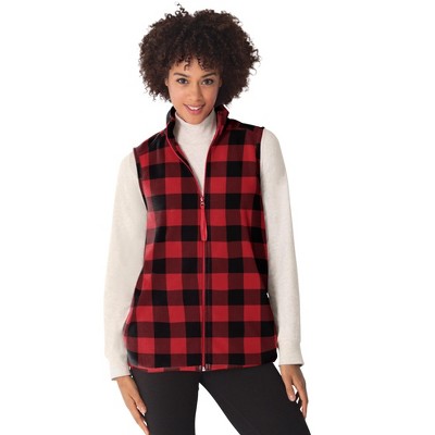 Woman Within Zip-Front Microfleece Vest