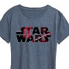 Women's - Star Wars - Logo Darth Vader Short Sleeve Graphic T-Shirt - 2 of 4
