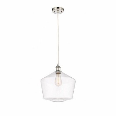 Cindyrella - 1 Light Cord Hung Mini Pendant In Industrial Style-13.5 Inches Tall and 12 Inches Wide