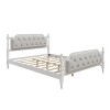 Kumasinova Upholstered Full/Queen/King Bed Frame,Traditional Solid Wood Platform Bed with Tufted Headboard,Full/Queen/King Size Bed Frame for Teens - 3 of 4