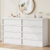 Jojoka 6/7/8 Drawer Dresser for Bedroom, Modern Wooden Double Dresser Organizer with Large Storage for Living Room, Nursery, or Hallway - 2 of 4