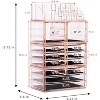 Sorbus X-Large Makeup Organizer Case - 4 Piece Set (12 Drawers) - 4 of 4