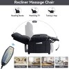 Chenille Fabric Power Recliner Chair with 8-Point Massage & Heat for Elderly,160° Lay Flat and Remote Control-The Pop Home - 2 of 4