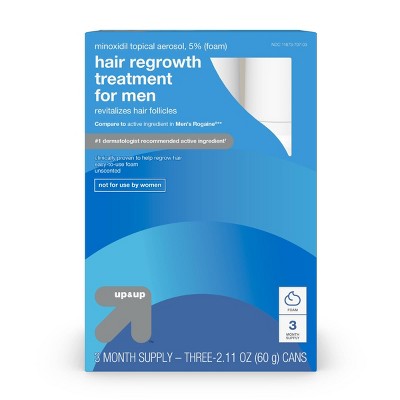 Foam Hair Regrowth Treatment For Men - 2.11oz/3ct - up & up™