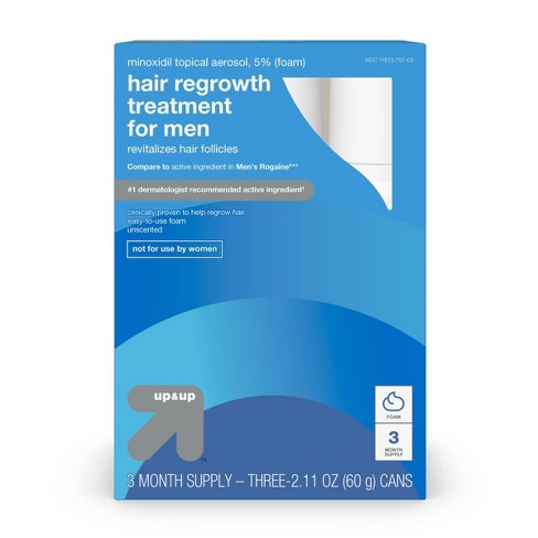 Foam Hair Regrowth Treatment For Men - 2.11oz/3ct - Up & Up