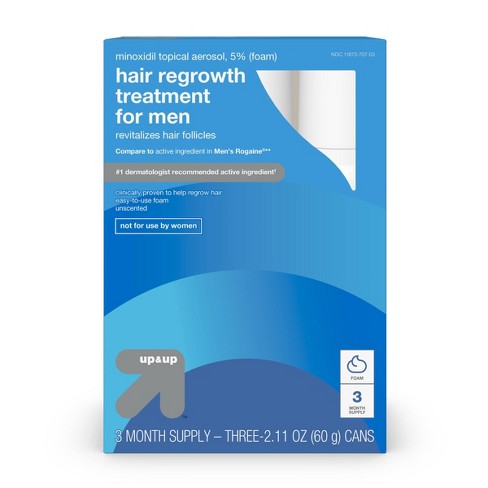 Foam Hair Regrowth Treatment For Men /3ct - Up & Up™ : Target