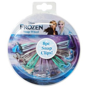 Disney Frozen Girls 8-Pack Snap Hair Clips – Disney Frozen Multicolor Set – Ages 3+ - 1 of 4