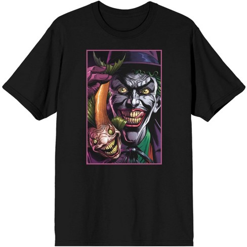 Men's Black Batman T-shirt, Laughing Joker : Target