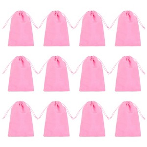Unique Bargains Velvet Drawstring Pouch Wedding Favor Party Birthday Festivals Gift Packaging Bag 12 Pcs - 1 of 3
