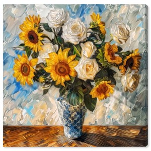 Art Remedy Bright and Elegant Flower Vase Chic Farmhouse Wall Art Unframed - 1 of 4