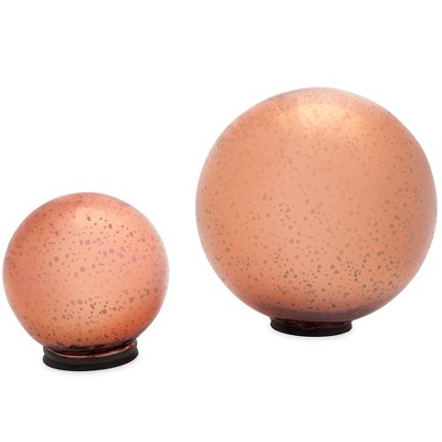 VivaTerra Set of 2 Mercury Glass Gazing Balls