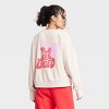 Women's Valentine's Day Graphic French Terry Crewneck Sweatshirt - JoyLab™ - image 2 of 4