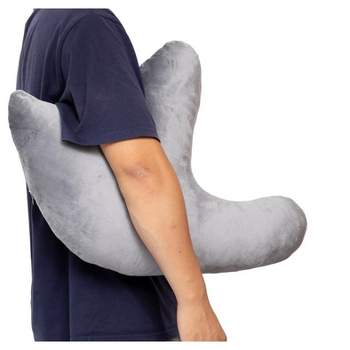 Cheer Collection Shredded Memory Foam Filled Shoulder Support Pillow with Velour Washable Cover