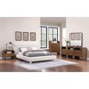 Meridina Furniture,Giada Solid Wood And Veneer Nightstand - 3 of 4