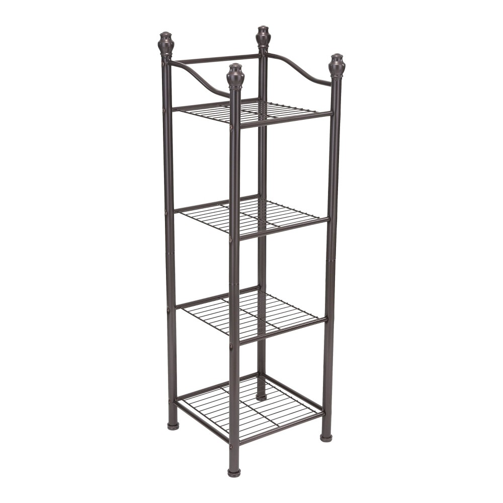 Photos - Wardrobe 4 Tier Belgium Tower Gray - Organize It All