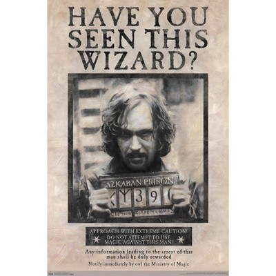 The Wizarding World: Harry Potter - Sirius Black Wanted Poster Wall Poster,  22.375 x 34 