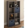 ClosetMaid 458500 Heavy Duty Decorative Bookcase Open Back 8-Cube Storage Organizer in Graphite Gray for Home, Closet, Office, or Toys - image 4 of 4